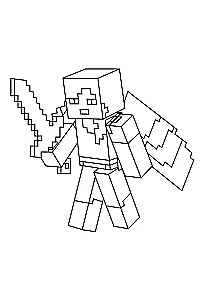 Vaikų Minecraft spalvinimo knygelė