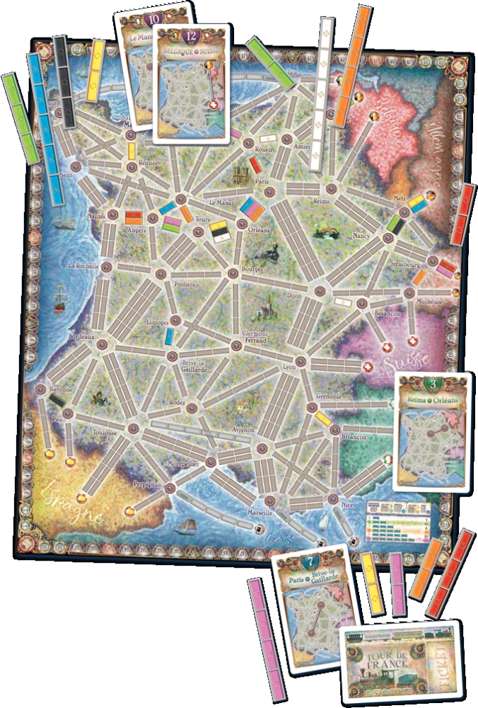 Настольная игра - Ticket to Ride. France (дополнение) EN