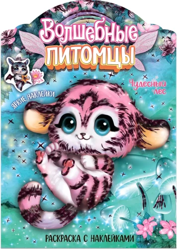 Stebuklingi piešimo rinkiniai su lipdukais. Stebuklingi augintiniai. Nuostabus miškas