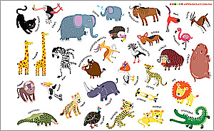 The Amazing World of Animals. The book contains 250 reusable stickers