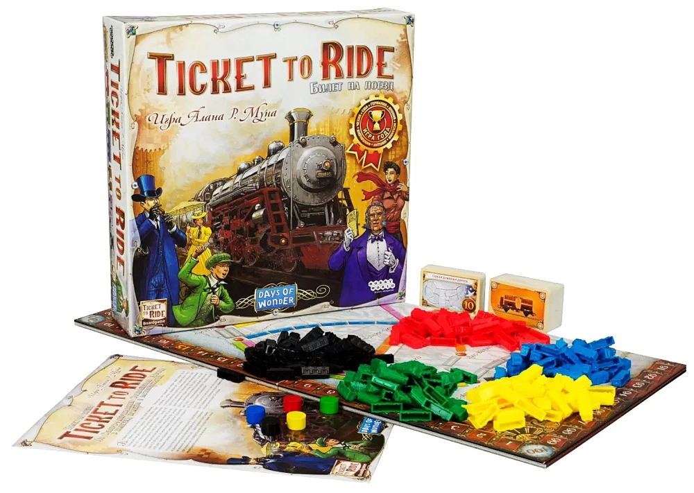Stalo žaidimas - Ticket to Ride. Amerika