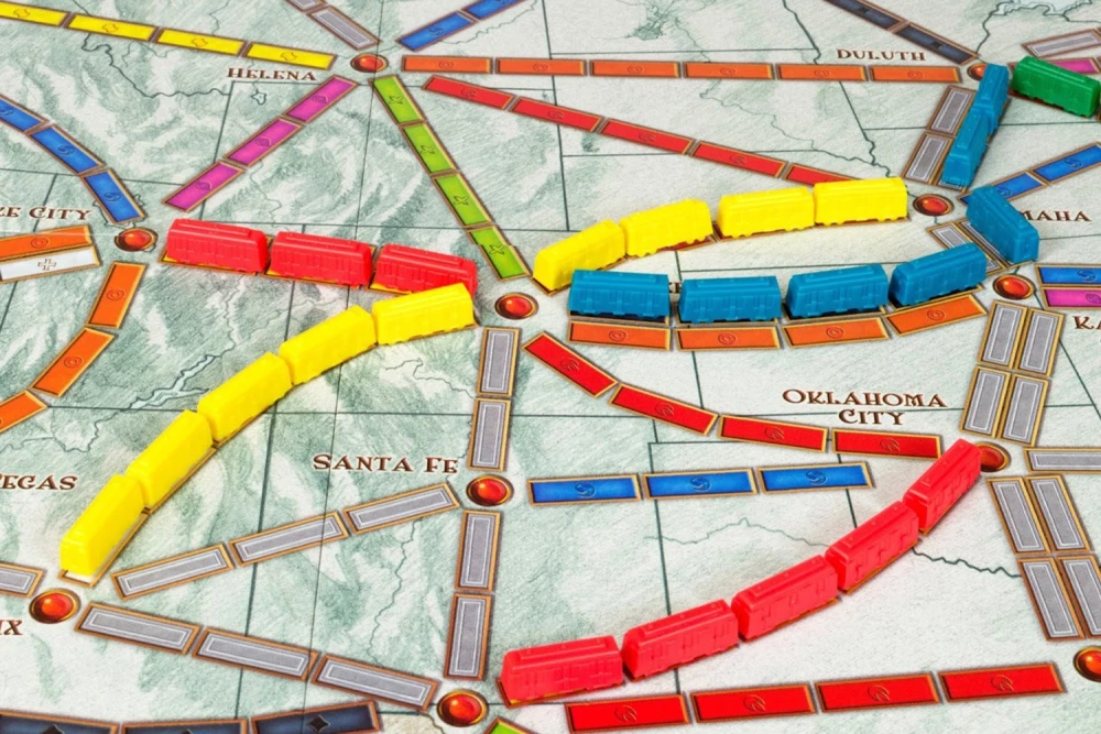 Stalo žaidimas - Ticket to Ride. Amerika