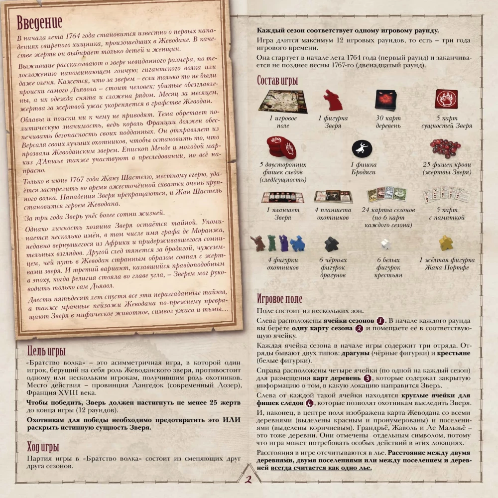 Настольная игра - Братство волка