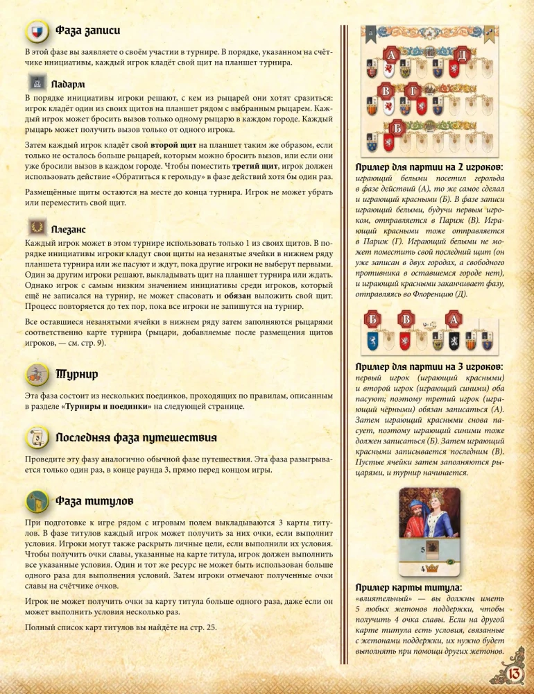 Tabletop Game - The Story of a Knight