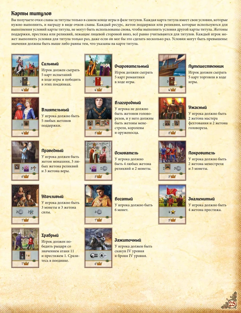 Tabletop Game - The Story of a Knight