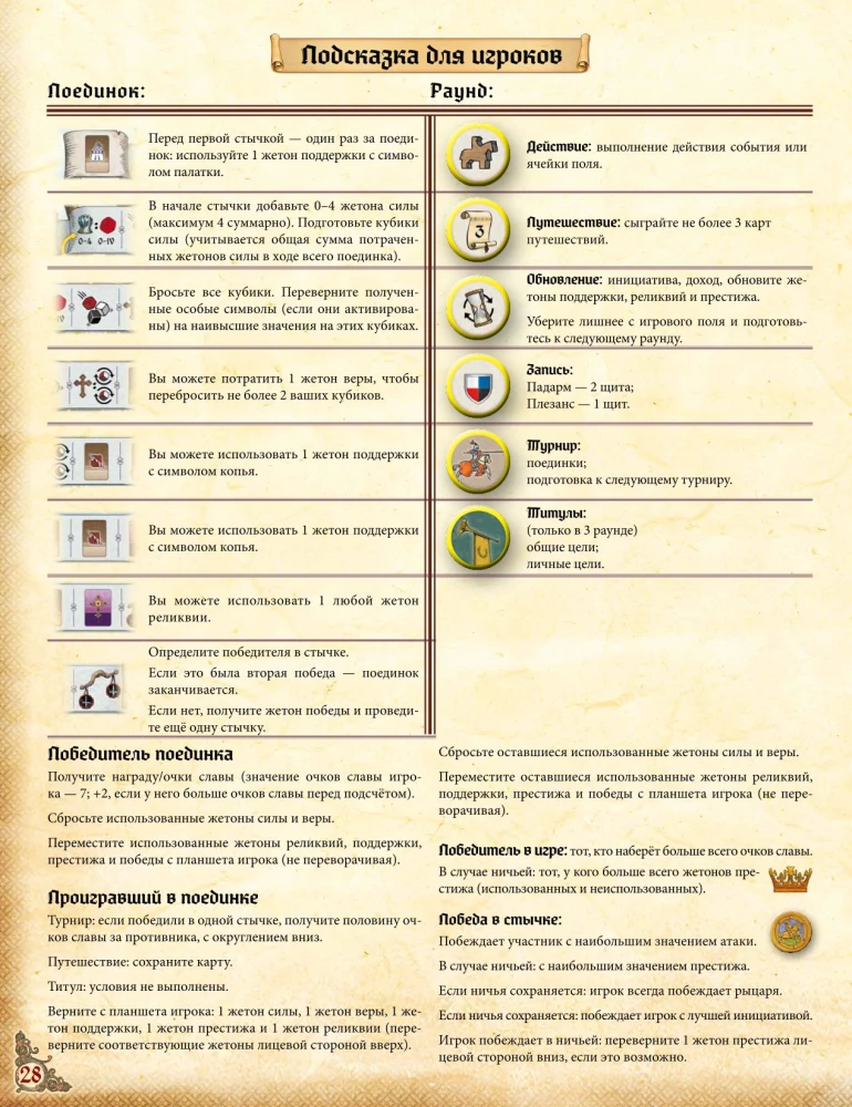 Tabletop Game - The Story of a Knight