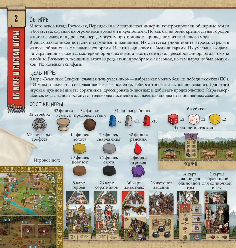 Настольная игра - Всадники Скифии
