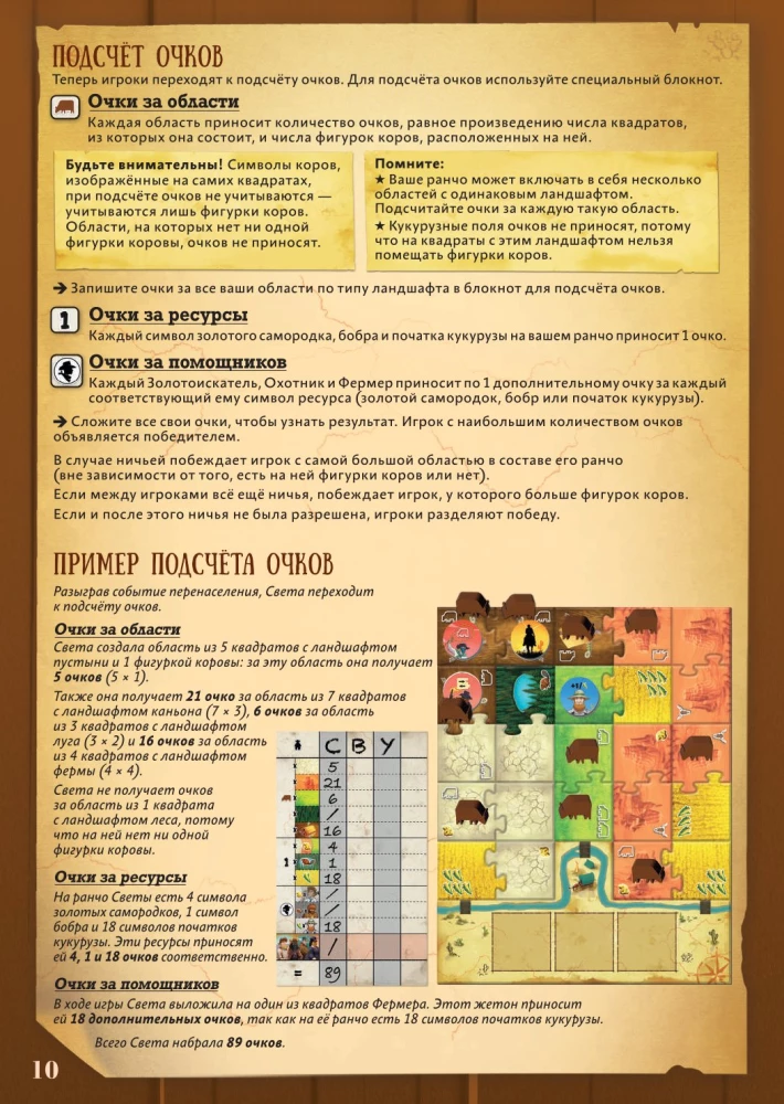 Настольная игра - Лоскутное ранчо