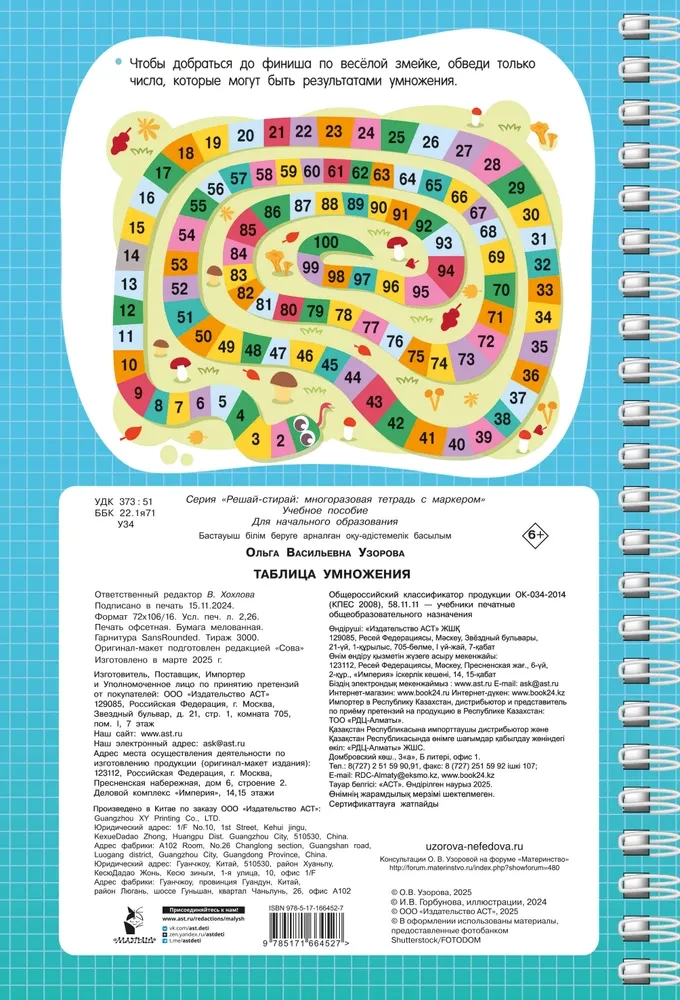 Daugybos lentelė