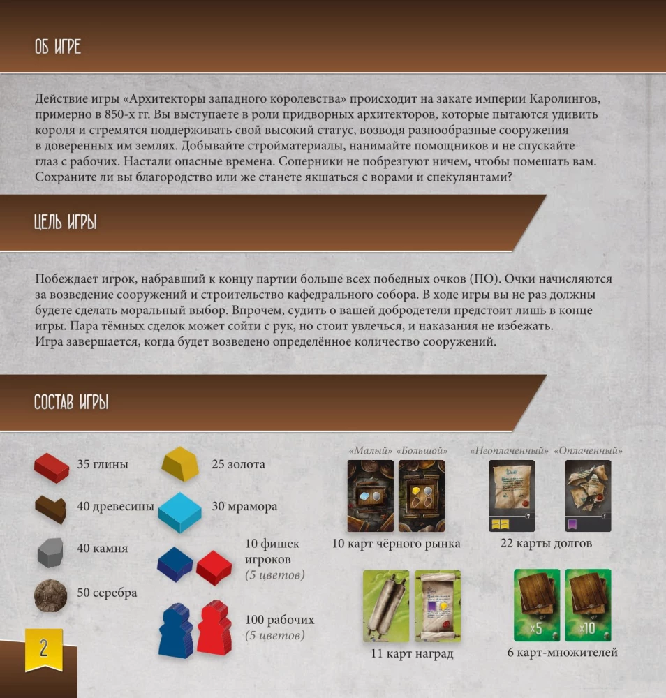 Настольная игра - Архитекторы западного королевства