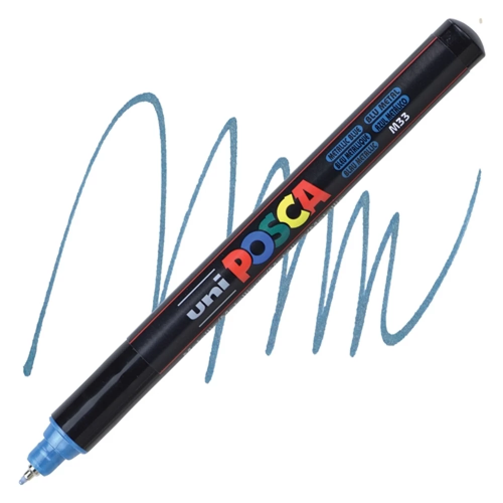 Marker UNI Posca PC-1MR, sinine-metallik (M33)