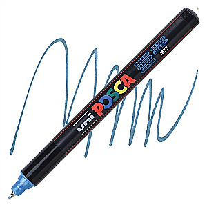 Marker UNI Posca PC-1MR, sinine-metallik (M33)