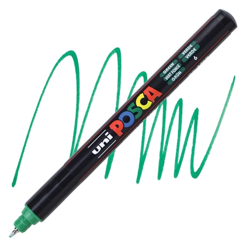 Marker UNI Posca PC-1MR, roheline (6)