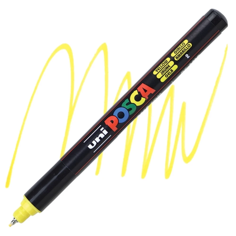Marker UNI Posca PC-1MR, kollane (2)