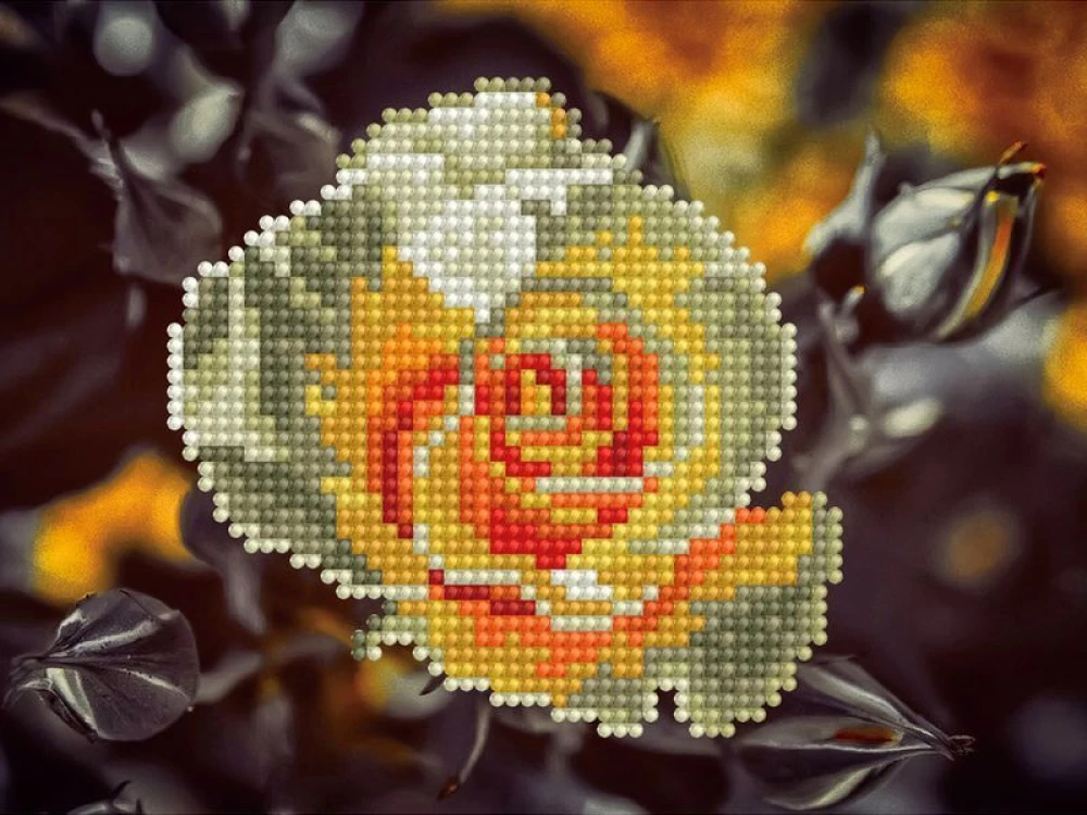 Diamond Mosaic - Tea Rose