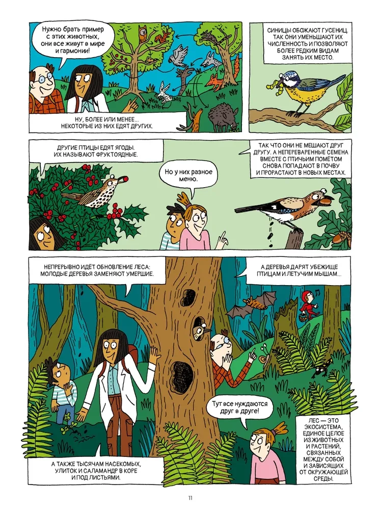 Miškai ir jų gyventojai komiksuose