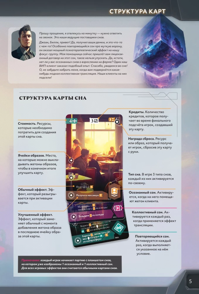 Настольная игра - Корпорация Сны