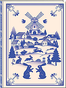 Notebook Once Upon a Time. Gzhel Bunnies