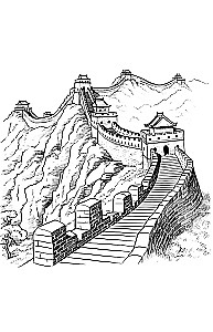 China. Der Weg zu den Himmlischen. Anti-Stress Ausmalbuch