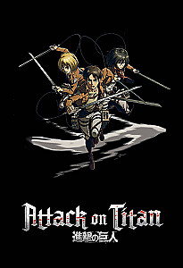 Notatnik A5 w kropki. Attack on Titan. Eren, Armin i Mikasa