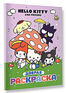 Hello Kitty ir draugai. Geras spalvinimas