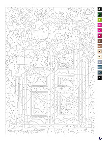 Skaisti ziedi. Krāsošana pēc numuriem