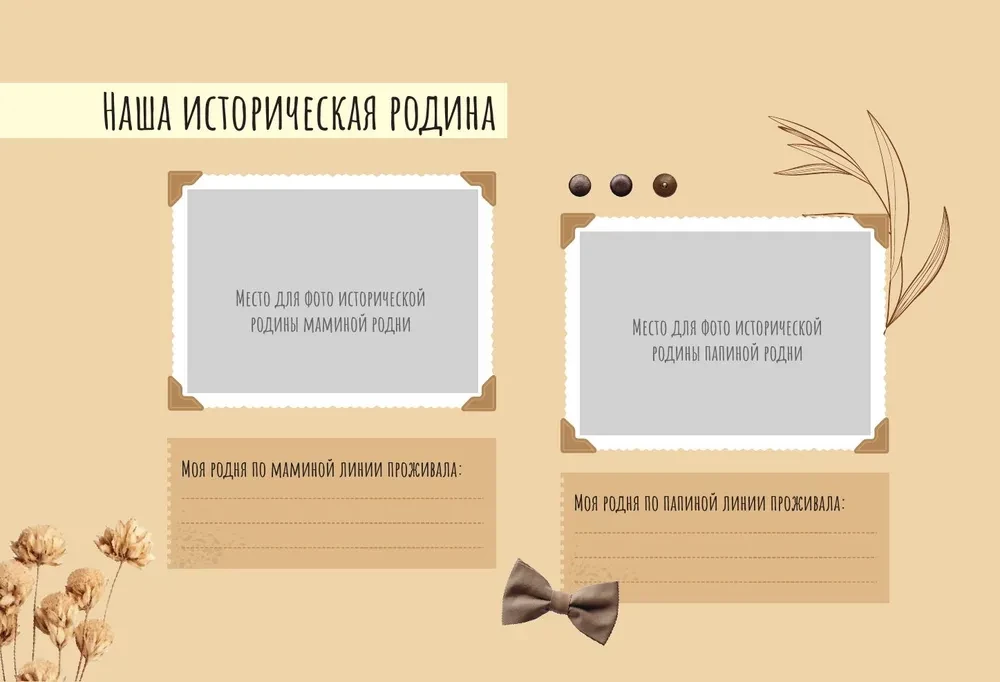 Память нашего рода