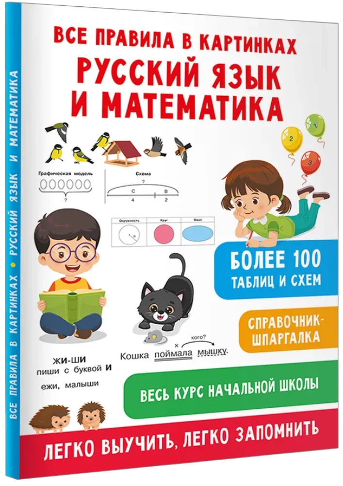 All Rules in Pictures. Russian Language and Mathematics