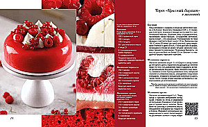 Zuckerbäckerführer. Körperliche und gebackene Desserts. Torten und Mousse