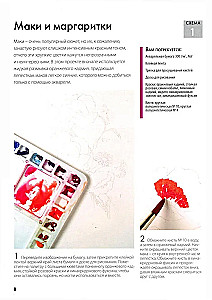 Mappen mit Aquarellpapier Magische Blumen. Male mit Aquarell + Broschüre