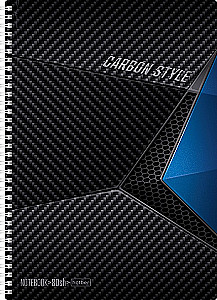 80 lapu piezīmju grāmatiņa, rūtiņas, A4, spirāle - CarbonStyle, dažādās krāsās