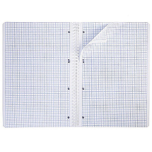 80 lapu piezīmju grāmatiņa, rūtiņas, A4, spirāle - CarbonStyle, dažādās krāsās