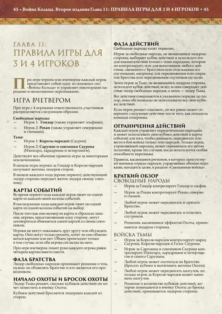 Настольная игра - Война кольца