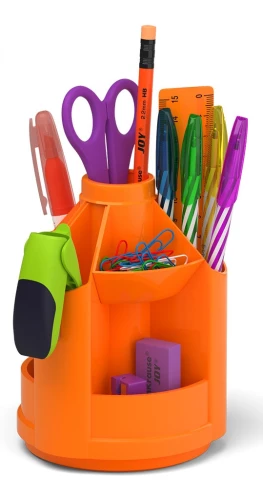 Pöörlev plastmassist lauakomplekt - Mini Desk, Neon Solid, oranž