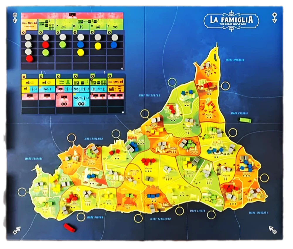Настольная игра - La Famiglia. Великая мафиозная война