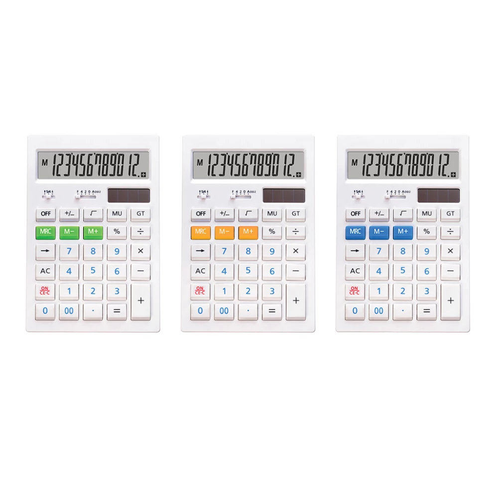 Kalkulaator laua 12-kohaline - White CC-352 Classic, assortii