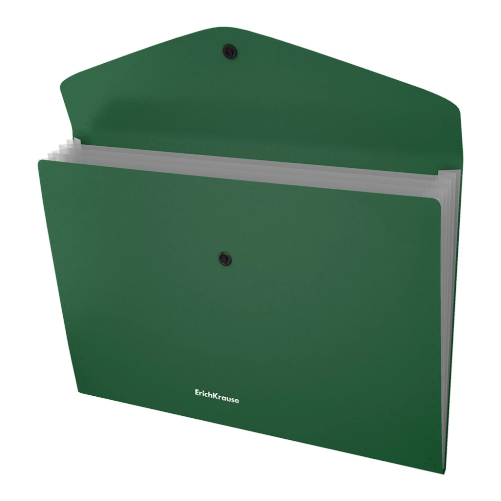 Button Folder Plastic - Matt Classic, with 4 Compartments, A4, Opaque, Assorted