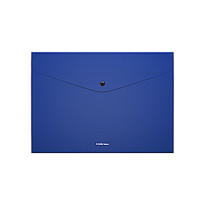 Button Folder Plastic - Matt Classic, with 4 Compartments, A4, Opaque, Assorted