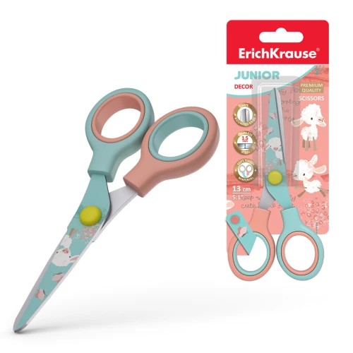 Käärid - Junior Decor Curly Sheep, tera printidega, 13cm