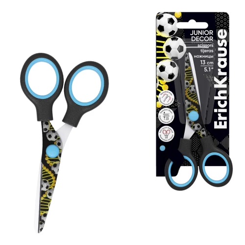 Käärid - Junior Decor Sport DNA, mustriga tera 13cm