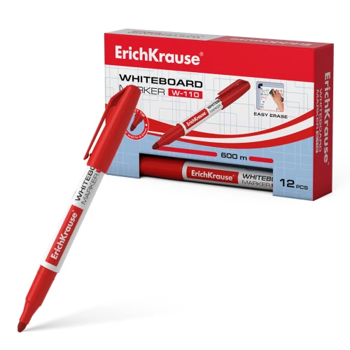 Маркер для досок ErichKrause W-110, красный
