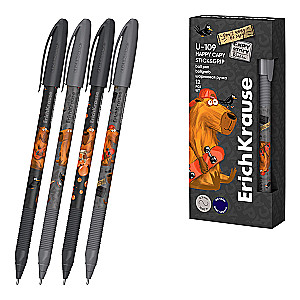 Długopis kulkowy U-109 Stick&Grip Happy Capy 1.0, Technologia Ultra Glide, kolor atramentu - niebieski, w asortymencie