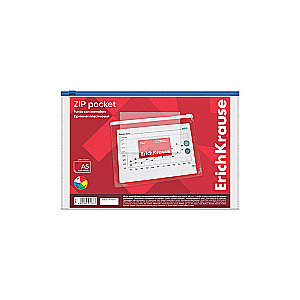 Zip-Beutel aus Kunststoff PVC Zip Pocket, A5, transparent