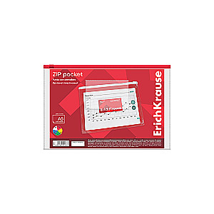 Zip-Beutel aus Kunststoff PVC Zip Pocket, A5, transparent