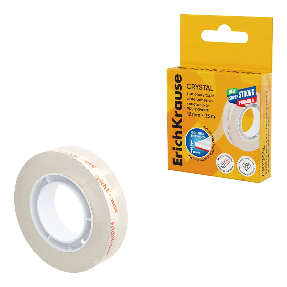 Adhesive Tape - Crystal, High Transparency, 12mmx33m