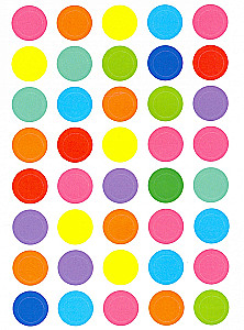 Sticker circles. For girls