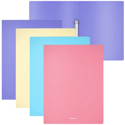 A4-Ordner mit 2 Ringen Matt Pastel, 24mm (Assortiment)