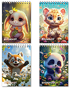 A7 Notebook, 40 sheets, assorted