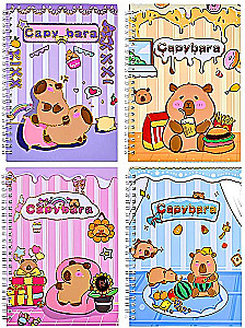 Notebook - Capybara, checkered, assorted