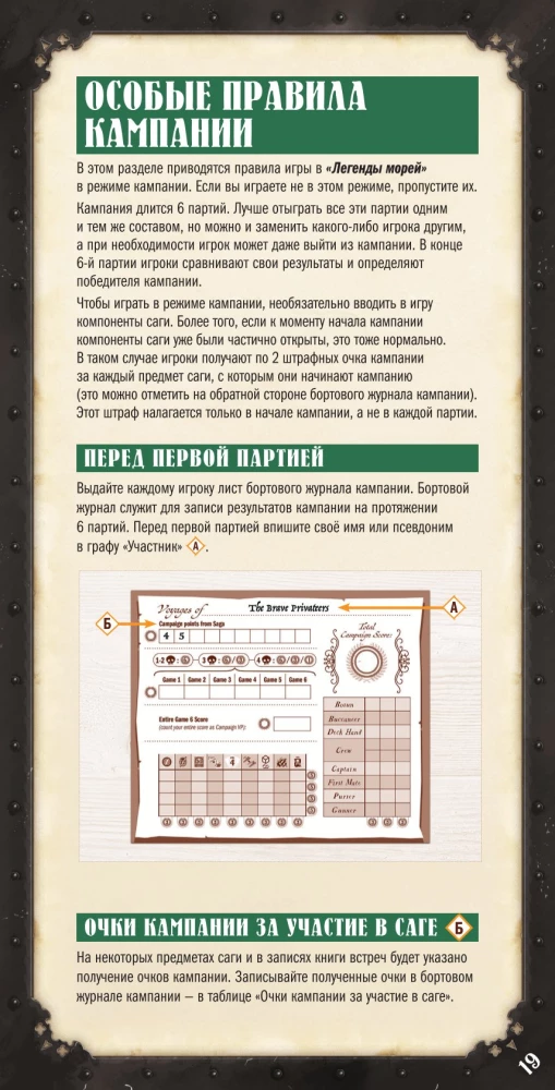 Настольная игра - Легенды морей. Эпоха каперства (дополнение)